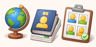 Photo studio checklist: country, document, compliant output.